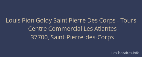 Louis Pion Goldy Saint Pierre Des Corps - Tours