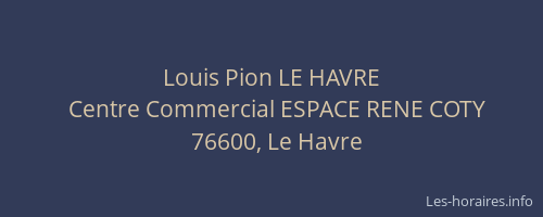Louis Pion LE HAVRE