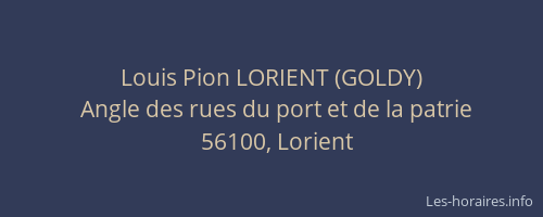 Louis Pion LORIENT (GOLDY)