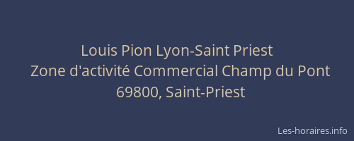 Louis Pion Lyon-Saint Priest