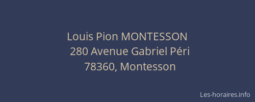 Louis Pion MONTESSON