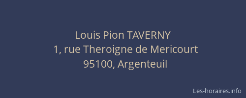 Louis Pion TAVERNY