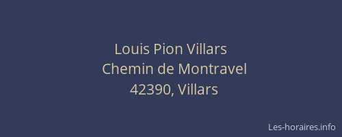 Louis Pion Villars