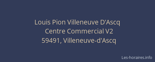 Louis Pion Villeneuve D'Ascq