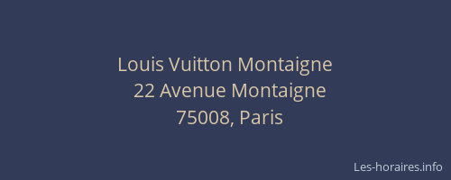 Louis Vuitton Montaigne