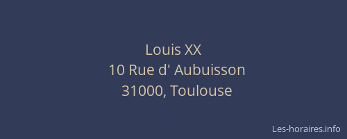 Louis XX