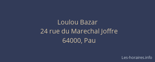 Loulou Bazar