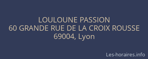 LOULOUNE PASSION