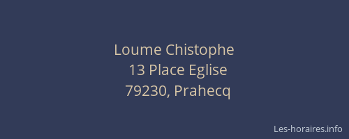 Loume Chistophe