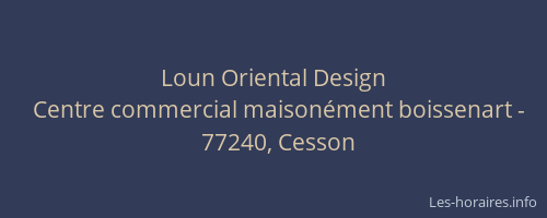 Loun Oriental Design