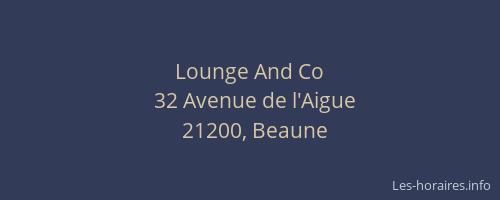 Lounge And Co