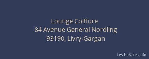 Lounge Coiffure
