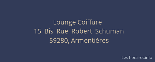 Lounge Coiffure