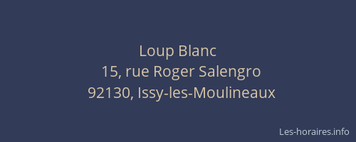 Loup Blanc