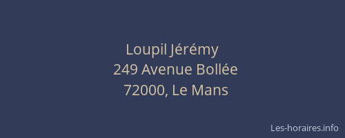 Loupil Jérémy