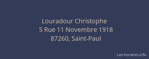Louradour Christophe