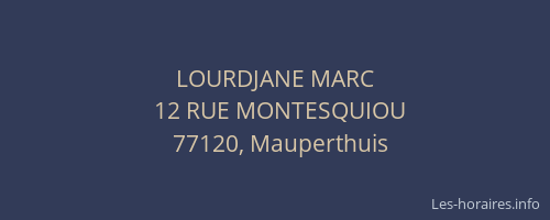 LOURDJANE MARC