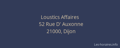 Loustics Affaires