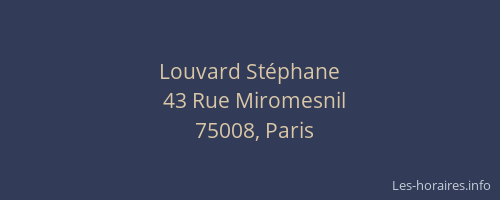 Louvard Stéphane