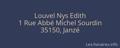 Louvel Nys Edith