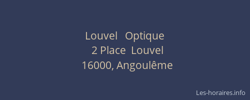 Louvel   Optique