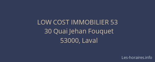 LOW COST IMMOBILIER 53