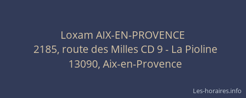 Loxam AIX-EN-PROVENCE