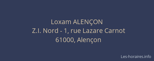 Loxam ALENÇON