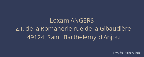 Loxam ANGERS