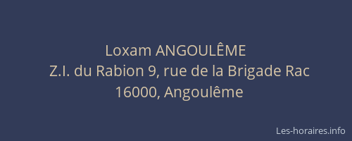 Loxam ANGOULÊME