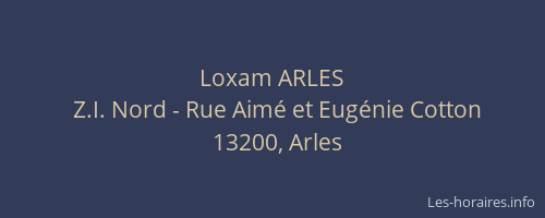 Loxam ARLES