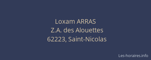 Loxam ARRAS