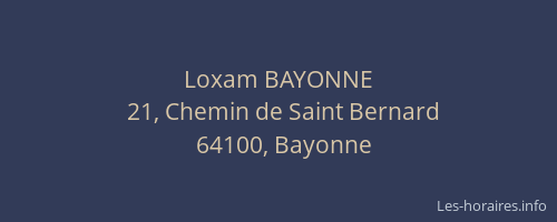 Loxam BAYONNE