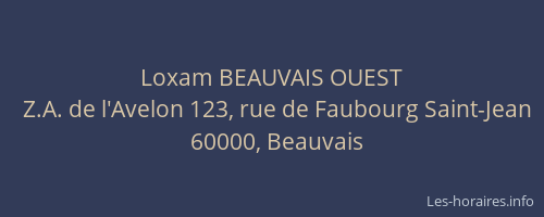 Loxam BEAUVAIS OUEST