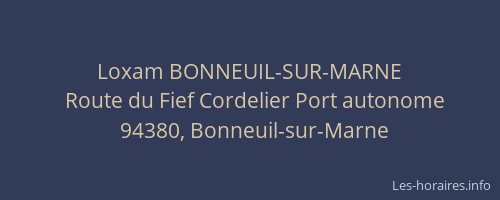 Loxam BONNEUIL-SUR-MARNE