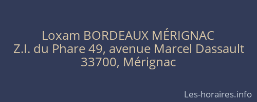 Loxam BORDEAUX MÉRIGNAC