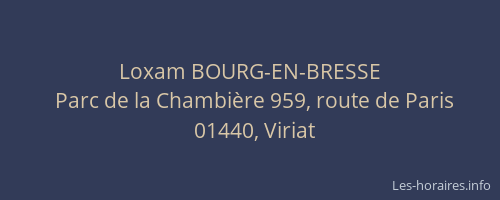 Loxam BOURG-EN-BRESSE