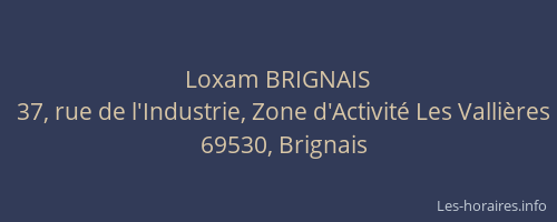 Loxam BRIGNAIS