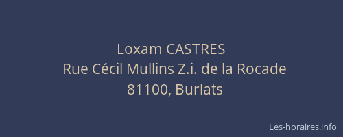 Loxam CASTRES