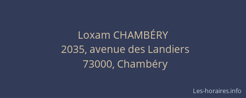 Loxam CHAMBÉRY