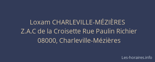 Loxam CHARLEVILLE-MÉZIÈRES