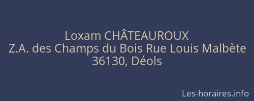 Loxam CHÂTEAUROUX
