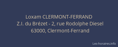 Loxam CLERMONT-FERRAND