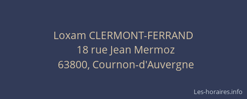 Loxam CLERMONT-FERRAND