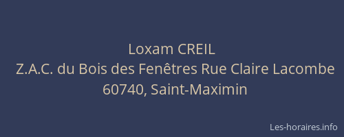 Loxam CREIL