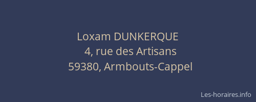 Loxam DUNKERQUE