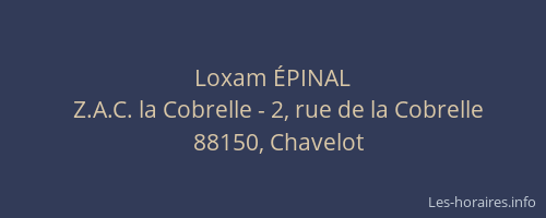 Loxam &Eacute;PINAL