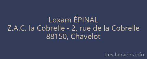 Loxam ÉPINAL