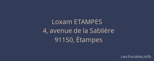 Loxam ETAMPES