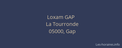 Loxam GAP